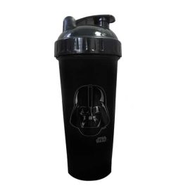 Black bottle with black lid of Perfect Shaker Star wars darth vader shown in white background