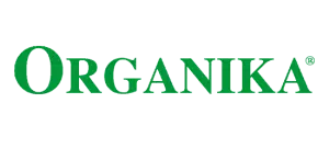 organika vitamins logo green fort with registered trademark