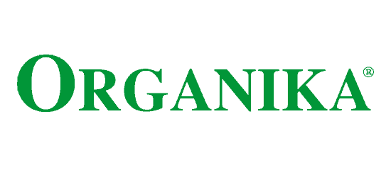 organika vitamins logo green fort with registered trademark