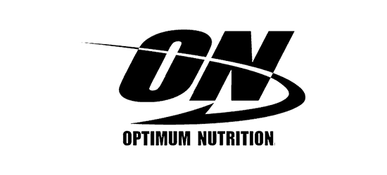 ON Optimum Nutrition logo ON black italic font with arrow through the letters