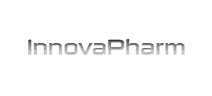 innovapharm supplements logo grey and black fade color thin font
