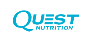 Logotipo de Quest Nutrition en azul claro