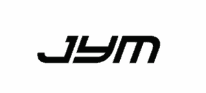 Jym supplements futuristic font in black