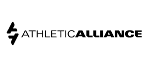Athletic Alliance logo thin black font with alliance writing in bold