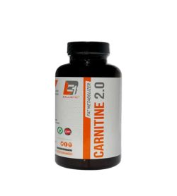 Black bottle with white label of Fat Metabolizer Carnitine 2.0 shown in white background