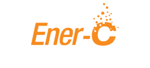 ener c logo italic orange font with letter C dissolving