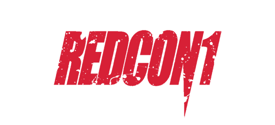redcon1 supplements logo italic bold grungy font