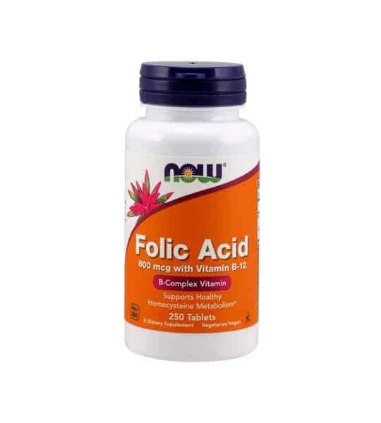 NOW Folic Acid 800mcg 250 Tabs Canada Supplements Direct   Now Folic Acid 