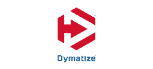 Dymatize logo nutrición rojo D logo azul dymatize texto