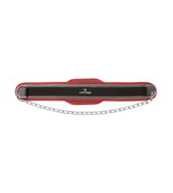 Black, grey and red Lifetech Dip Belt shown as open in white background