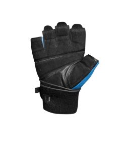 Black and blue Lifetech Elite Wrist Wrap inside view shown in white background
