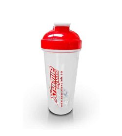 White Extreme Shaker with red lid shown in white background