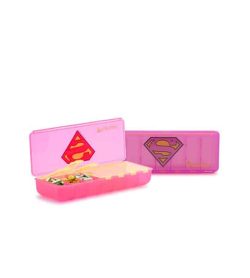 Two Pink containers of Performa Super women pill container with one container open