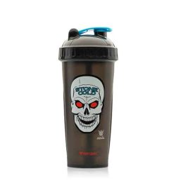 Performa black shaker with black lid WWE variant showing Stone Cold skull picture in white