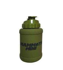 Matte green Mammoth Mini mug 1.5 liter bottle has gloss green cap