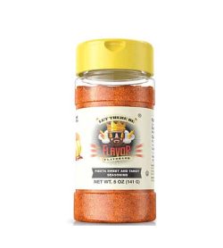 One bottle with yellow cap of Flavor God Seasonings Fiesta Sweet And Tangy contains 5 oz (141 g)