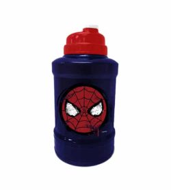 Blue and red bottle of Marvel Power Jug Spiderman shown in white background