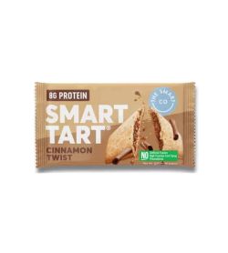One brown pouch of Smart Tart with cinnamon twist flavour contains 8g protein