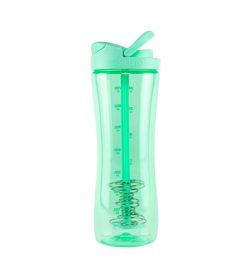 Green bottle with green cap of Performa Luma Shaker Bottle Mint 828 ml