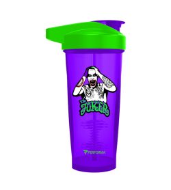 Purple bottle with green cap of Performa Classic Shaker Cup 28oz Joker Purple