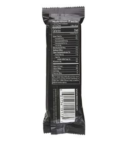 Black pouch showing nutrition facts panel of Redcon1 MRE Protein Bar