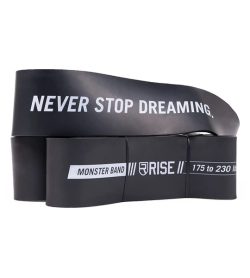 Black Rise Monster Bands with words Never Stop Dreaming shown in white background