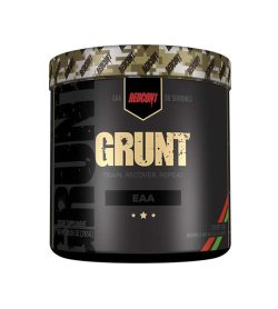 One black and yellow container of Redcon1 Grunt EAAs 30s