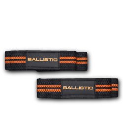 2 black and orange Ballistics Labs Rubberized Wrist Straps