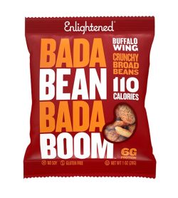 One red pack of Enlightened bada bean bada boom Buffalo Wing flavour