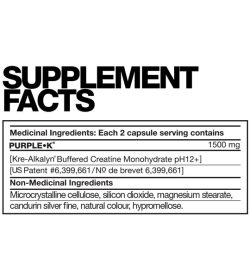Fusion Purple K supplement facts