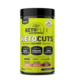 One green and black container of KetoPlex KetoCuts Lean Body Optimizer 56 caps