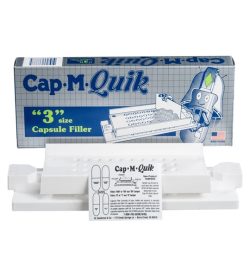 One blue box of NOW Cap M Quik Capsule Filler showing the product outside