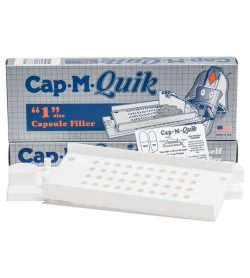 One blue box of NOW Cap.M.Quik Capsule Filler showing the product outside