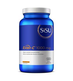 One blue and white bottle of Sisu Ester C1000 Helps to maintain immune function.
