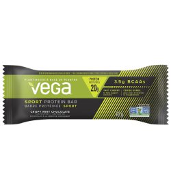 One black and green pack of VEGA SPORT PROTEN 1 bar CRISPY MINT CHOCOLATE flavour