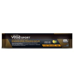 One brown and yellow pack of Vega Sport Sugar Free Energizer Single Serve 3.2g Lemon Lime flavour
