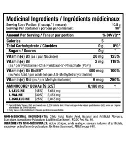 Allmax Aminocore 90 Servings non-medical ingredients facts