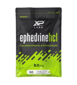One black and green packet of XP Labs Ephedrine HCL 8mg 50 tablets