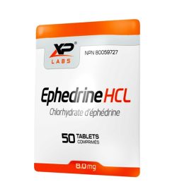 One white and orange packet of XPLabs Ephedrine HCL 8mg 50 tablets