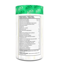 One white and green container of ANS Fresh1 Multivitamin 60 Capsules facts side