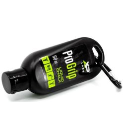 One black bottle of XP Labs Pro Grip Liquid Grip Chalk 50ml in horizontal position
