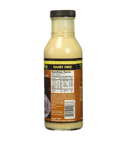 One white and brown bottle of Walden Farms Caramel Creamer 355mL showing nutrition facts panel