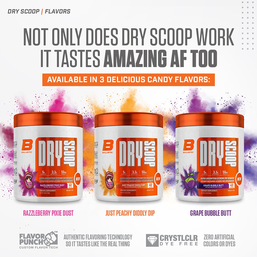 Ballistic Labs Dry Scoop PreWorkout (40 servings)