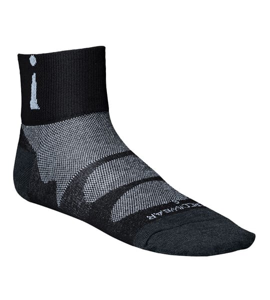 Incrediwear Black Sport Socks Thin style Quarter Cut