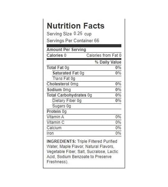 Walden Farms Pancake Syrup (3.785L)