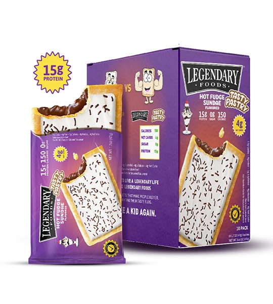 Legendary Foods Tasty Pastry Cake Style Box Of 12 