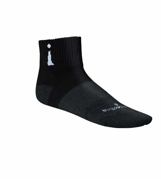 Incrediwear Black Active Socks Quarter Cut
