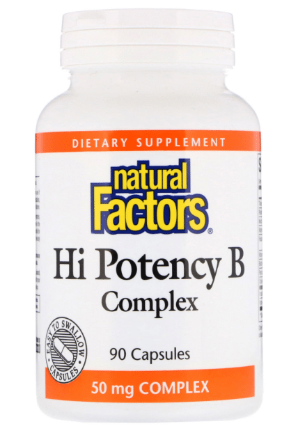 Natural Factors Hi-Potency B-Complex 50mg Capsules