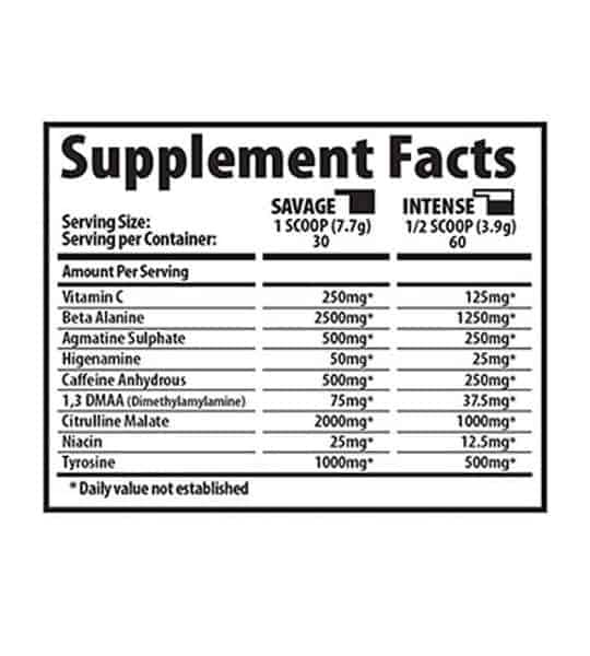 Pre Workout SARMS Savage Line Labs MYOTKO (60 Serv)