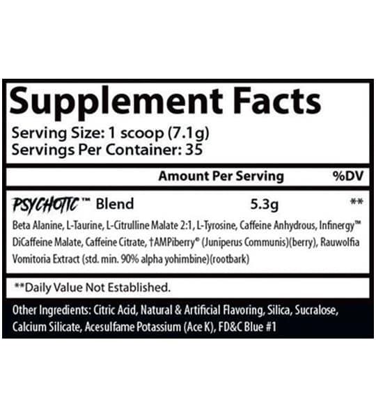 Insane Labz Psychotic HellBoy PreWorkout (35 portions)